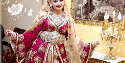 المغربية والمغآربيةاغطية العروسزينة رأس العروسمجوهرات العروس تحفة كل عروساكسسوارات فساتين
