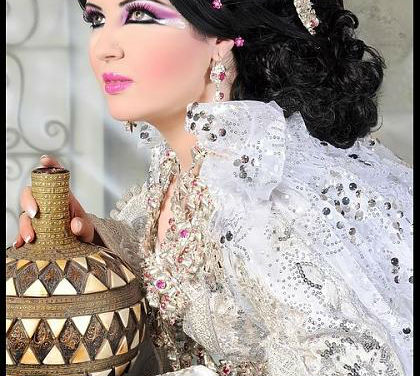 العروستبريمة العروس المغربية لجسم ابيض كالقشطةوصافي وموحدتكاشيط ومجوهرات العروس المغربية